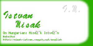 istvan misak business card